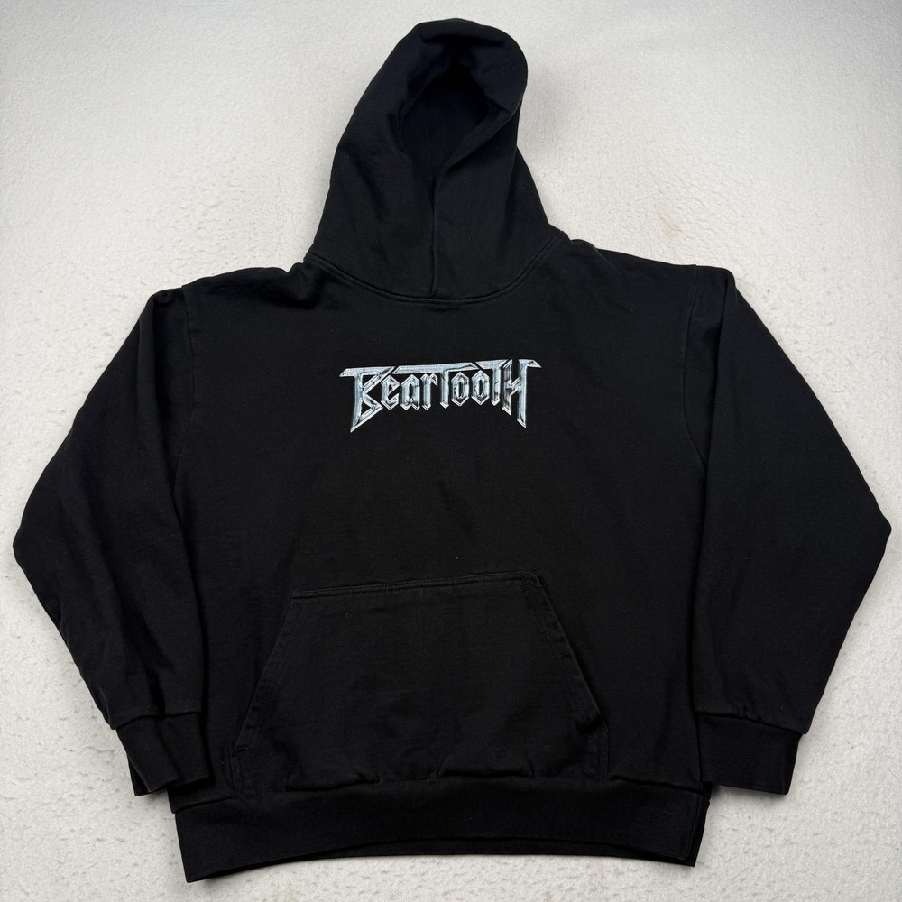 Beartooth Hoodie Mens Large Black Riptide Band Graphic Pullover Sweatshirt